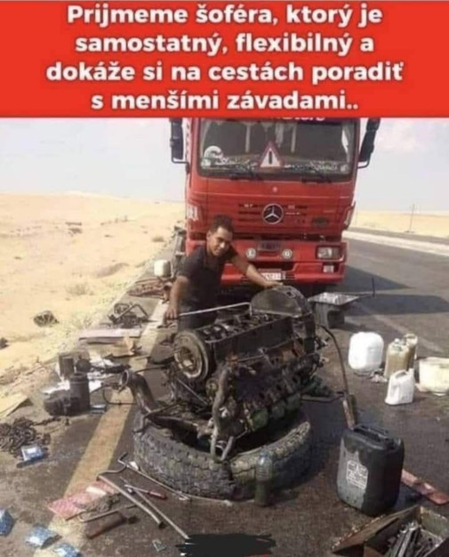 Hľadáme šoféra