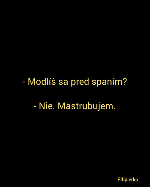 Pred spaním